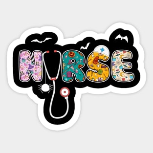 Love nurse halloween Sticker